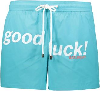 Mr. Saturday Badmode, Heren, Blauw, L, Polyester, Zwembroek met trekkoord