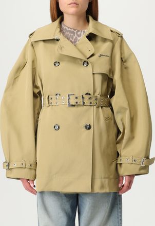 Ganni Trench doppiopetto Ganni in twill