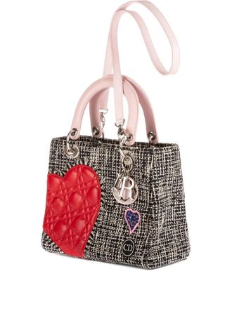 Dior Lady Dior Patchwork Love tote bag - women - Canvas - One Size - Black