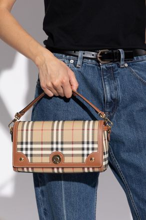 Burberry Shoulder Bag Note Small, Womens, Beige