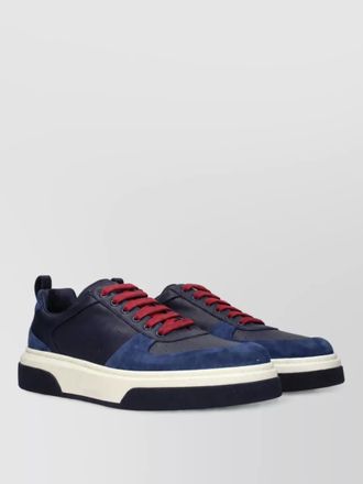 Ferragamo leather lace-up sneakers
