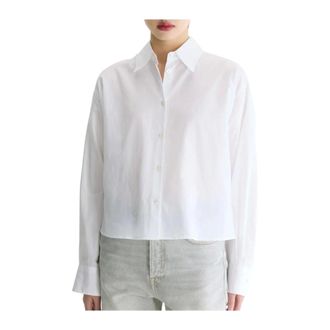 Bellerose Overhemden, Dames, Wit, XS, Katoen, Java Poplin Shirt