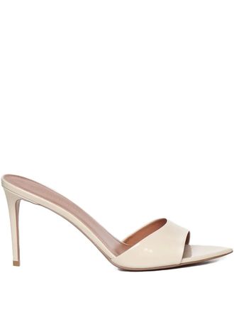Giuliano Galiano 80mm Alixia sandals - women - Calf Leather/Calf Leather/Patent Leather - 39 - Neutrals