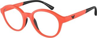 Emporio Armani Stijlvolle Vista Zonnebril - unisex - Brillen - Oranje - 45 MM - Accessoires