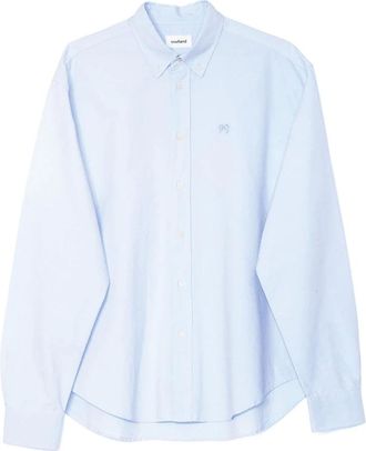Soulland Dames, Blouses & Shirts, Blauw, Maat: Xl/2Xl Katoen