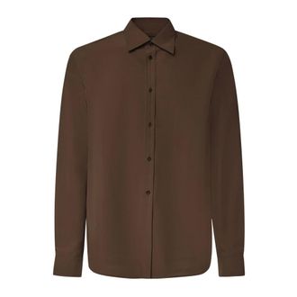 Jil Sander Formal Hemden - Heren - Overhemden - Bruin - Maat: XL