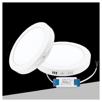 Trade Shop Trade Shop Traesio - Trade Shop - Plafoniera Pannello Led 24 Watt Rotondo Cct Tre Colorazione Di Luce P300b-t3c