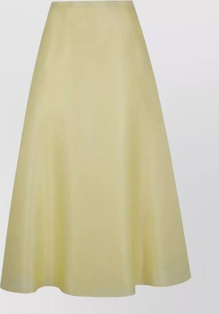 Alberta Ferretti silk organza midi skirt