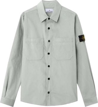 Stone Island Compass Shirt - Heren - Casual Overhemden - Groen - S - Overhemden