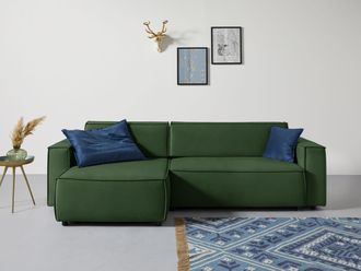 Inosign Ecksofa »Marva L-Form« incl. Bettfunktion und Bettkasten, Federkern