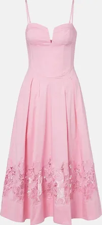 Rebecca Vallance Montreux cotton-blend bustier dress