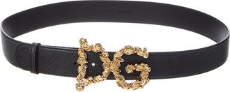 Dolce & Gabbana Dg Logo Leather Belt