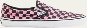 Valentino Garavani x Vans Mens VLogo Checkerboard Classic Slip-On Sneakers