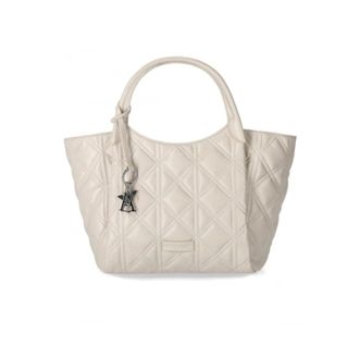 Emporio Armani Quilted Shopping Bag with Removable Strap - female - Emporio Armani - Handbags - White - ONE SIZE - Bags