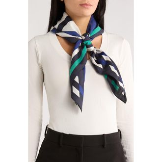 BCBGeneration Diamond Geo Scarf in Blue/Green at Nordstrom Rack