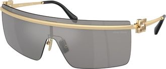 Miu Miu MU50ZS ZVN1I2 Womens Sunglasses Gold Size 142