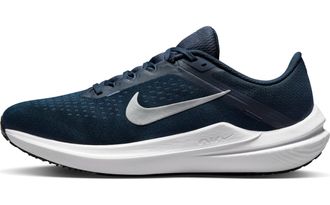 Nike Mens AIR Winflo 10 Sneaker, College Navy/Metallic Silver, 10.5 UK