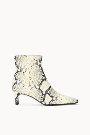 Staud Womens Wally Ankle Boots In White Snake