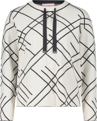 Betty Barclay Truien & Vesten, Dames, Beige, M, Jacquard Gebreide Trui