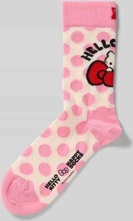 Happy Socks Socken aus Baumwoll-Mix Modell HELLO KITTY in Pink, Gr&ouml;&szlig;e 36-40