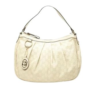Gucci Pre-owned Shoulder Bags, female, Beige, Size: ONE SIZE Pre-owned Vintage Shoulder Bag