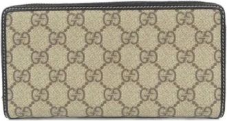 Gucci Pre-owned Wallets, female, Beige, Size: ONE SIZE Pre-owned Canvas Wallet