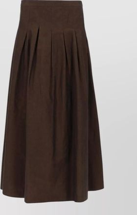 Pantaloni Torino high waist midi pleated skirt