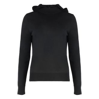 P.A.R.O.S.H. Luxury Wool Silk Cashmere Knit Hoodie