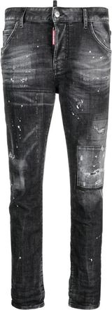 Dsquared2 Stijlvolle Denim Jeansbroek - Dames - Slim Fit Jeans - Zwart - M - Denim - Jeans