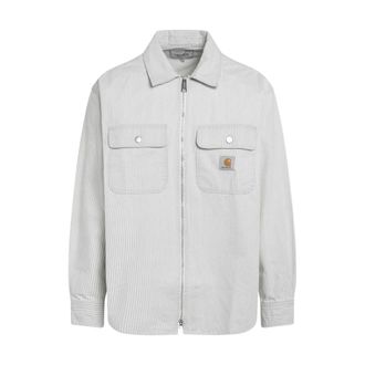 Carhartt Work in Progress Carhartt Wip, Light Jackets, male, Gray, Size: XL Mercer Shirt Jacket