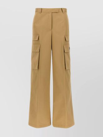 Versace cargo utility trousers wide leg
