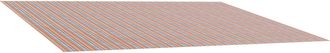 vidaXL Tela De Repuesto Para Toldos Azul Y Naranja 400 X 300 Cm Vidaxl