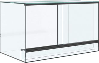 vidaXL Terrario Con Archiviazione Trasparente 50 X 30 X 30 Cm Vetro Vidaxl