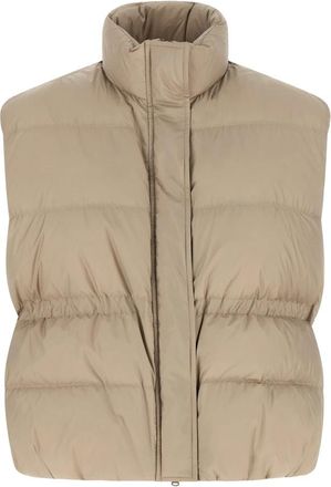 Brunello Cucinelli Gewatteerde Donsjas - Dames - Bodywarmers - Grijs - S - Jassen