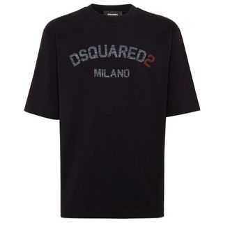 Dsquared2 Milano Logo Zwart T-shirt