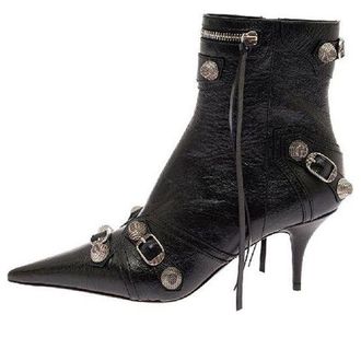 Balenciaga (WMNS) Balenciaga Cagole M70 Ankle Boots Black 694390WAD4E1081