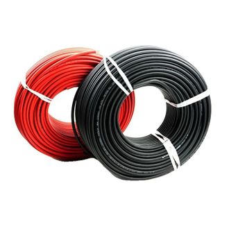 OEM Cable Solar, Conductor De Cobre Esta&ntilde;ado, Dise&ntilde;o Flexible, Rojo Y Negro, 10 Awg-6mm&sup2;, 50 M