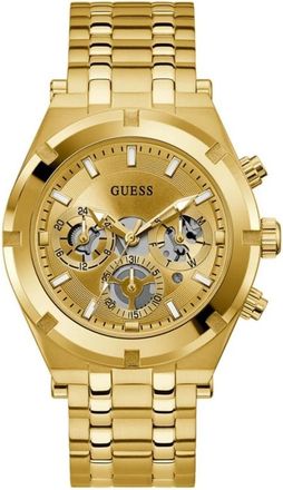 Guess Accessoires, Heren, Geel, ONE Size, Continental Multifunction Horloge