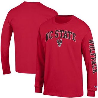 Champion Mens Champion Red NC State Wolfpack Arch Over Logo 2-Hit Long Sleeve T-Shirt at Nordstrom, Size Xx-Large