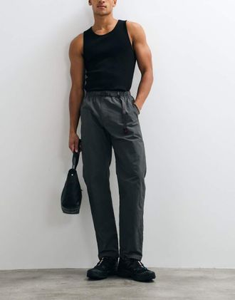 Gramicci pantaloni affusolati in nylon antracite-Grigio