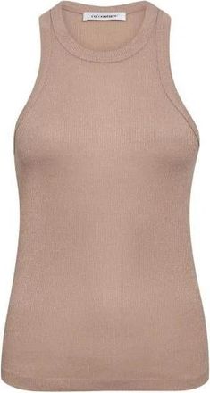 Co'Couture Tanktop - Dames - Tops zonder mouwen - Bruin - XS - Leer - Tops