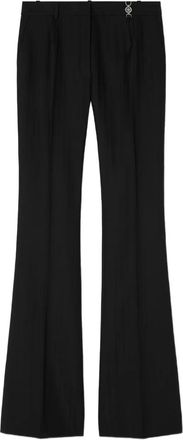 Versace Pantaloni svasati gessati - Nero