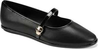 Karl Lagerfeld Vivendel Mary Jane Flat in Black at Nordstrom, Size 6.5