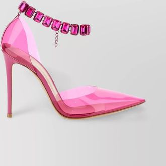 Gianvito Rossi crystal embellished pointed toe sandals