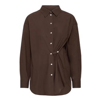 Ichi Camicia Ihkaysa - - Blouses & Shirts - Donna - Marrone - M
