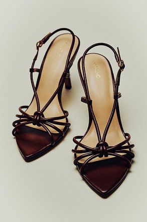 Maeve Strappy Pointed-Toe Heels