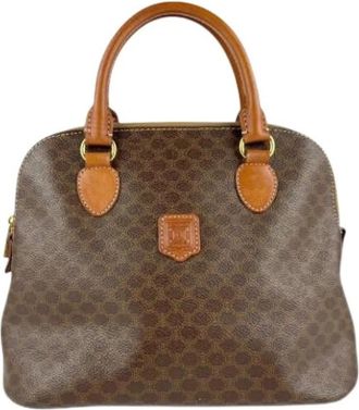 Celine Pre-owned Handbags, female, Brown, Size: ONE SIZE Pre-owned Canvas Handbag