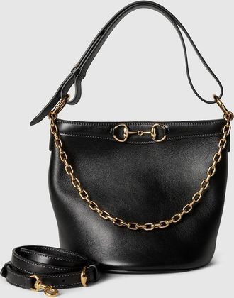 Gucci Starlet Mini Bucket Bag, Black, Leather