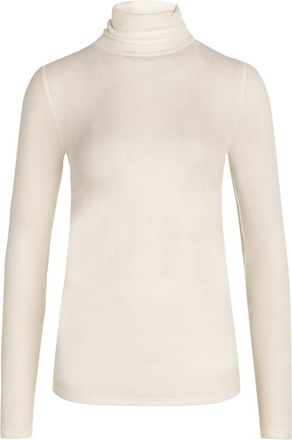 Bruuns Bazaar Angela Roll Neck - Dames - Longsleeves - Wit - S - Wol - Tops