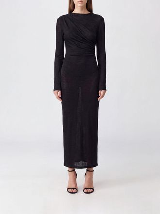 Paloma Wool Draped Slim Fit Midi Dress in Organic Cotton